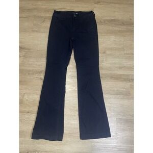 American Eagle Kick Boot Pants Stretch Navy Blue Chino Size 0 Regular Flare